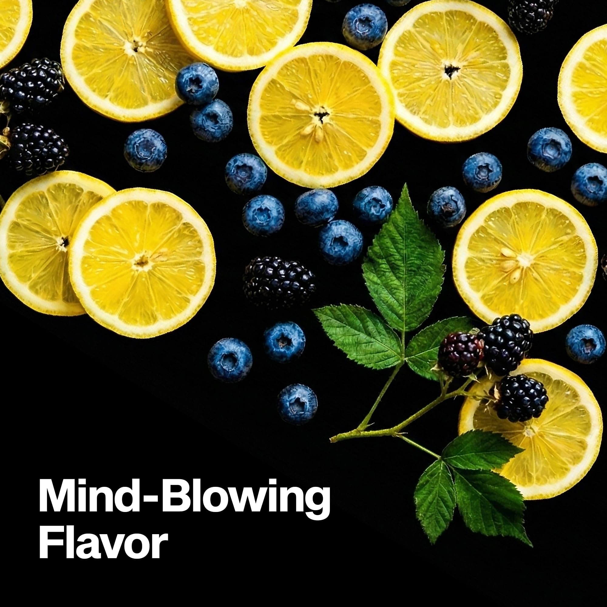 Muscletech Lemon Berry Blizzard label conveys fruity, low-cal protein option.
