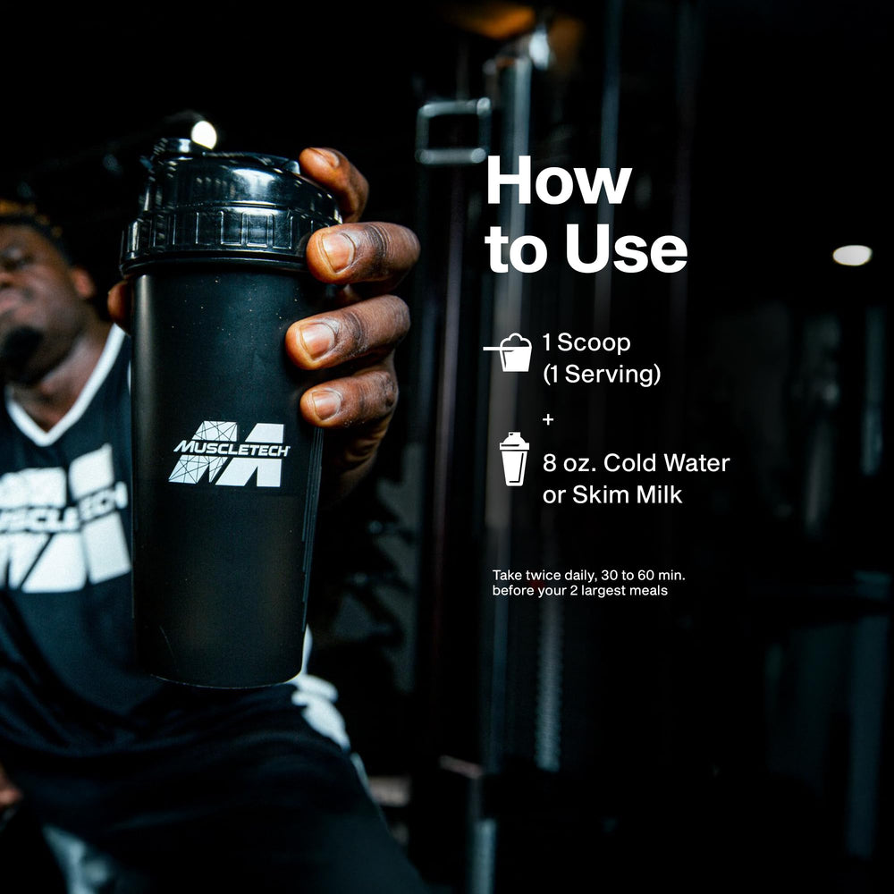 MuscleTech Nitro-Tech Ripped whey shake used in a diet-friendly routine.