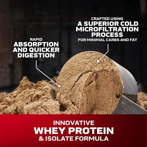 Prepared shake in shaker shows smooth vanilla flavor and quick mixability for workouts