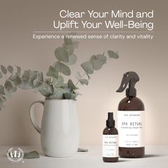 Muse Apothecary eucalyptus linen-pillow mist refreshes fabrics.