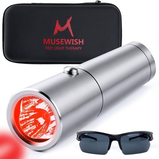 MUSEWISH Torch front view shows ergonomic design for at-home therapy
