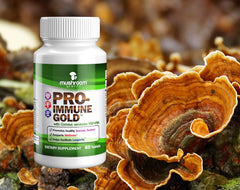 Ingredients panel shows Coriolus versicolor and Ganoderma lucidum extracts.