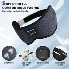 MUSICOZY adjustable Velcro strap fits most head shapes securely.