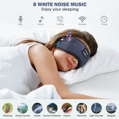 MUSICOZY velvet eye mask offers soft comfort for uninterrupted night sleep.