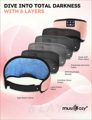 MUSICOZY Sleep Headphones use Bluetooth 5.4 for quick pairing.