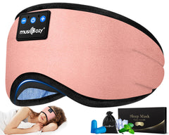 MUSICOZY Sleep Headphones headband with soft velvet, ideal for side sleepers.
