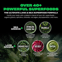 Mutant Big Greens sprouted quinoa spirulina cluster showcases protein-rich greens mix.
