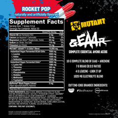 Mutant GEAAR electrolytes with coconut water support hydration during training.