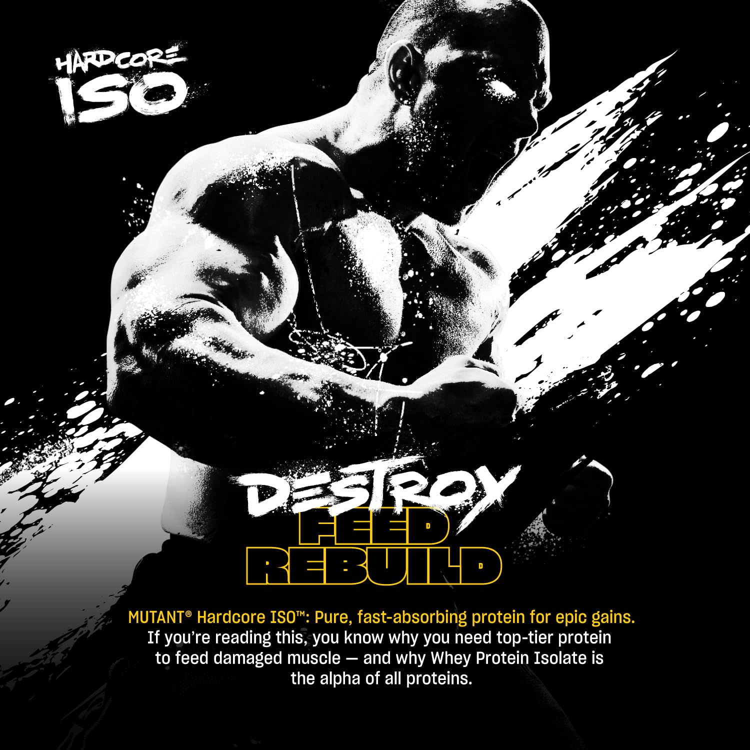 Mutant Hardcore ISO Whey shaker ready for a quick post-workout shake.