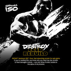 Mutant Hardcore ISO Whey shaker ready for a quick post-workout shake.