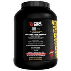 Mutant Hardcore ISO Whey recovery scene with strawberry aroma.