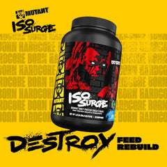 Mutant ISO Surge shake in a blender bottle ready for hydration and speed.