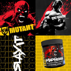 Mutant Madness peach mango swirl flavor, vibrant and inviting