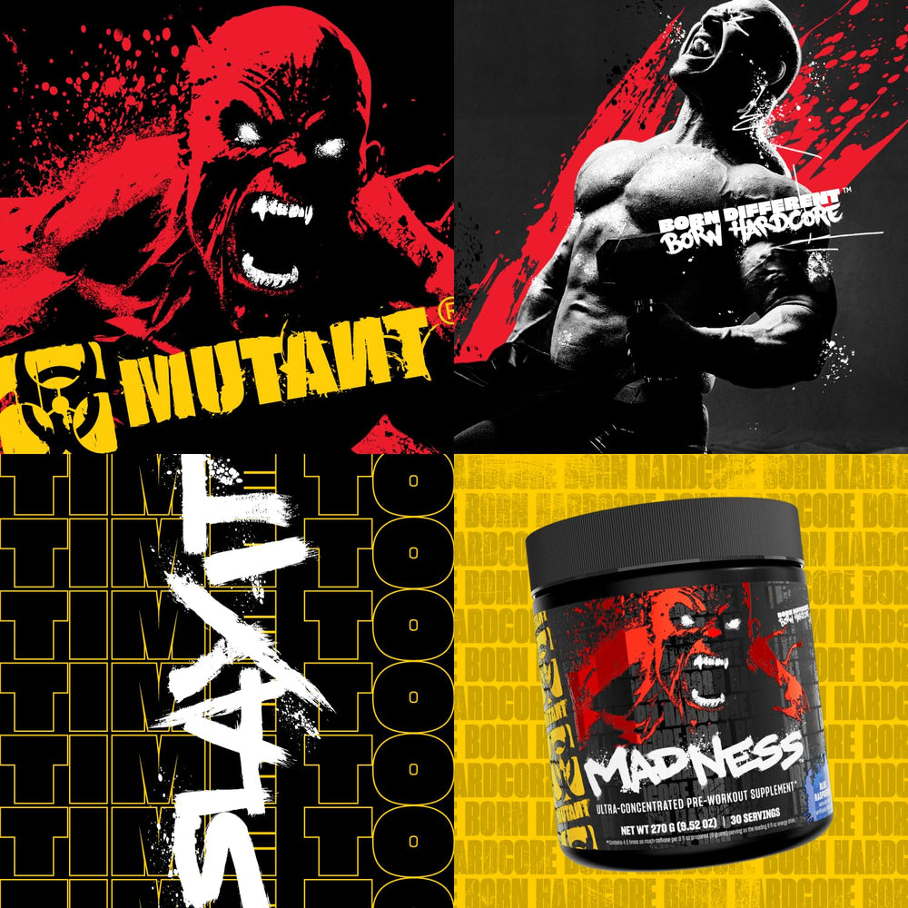 Mutant Madness iced glass setup conveys a cool, enjoyable pre-workout ritual.