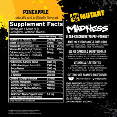 Mutant Madness pour into glass demonstrates fast, flavorful energy before training.
