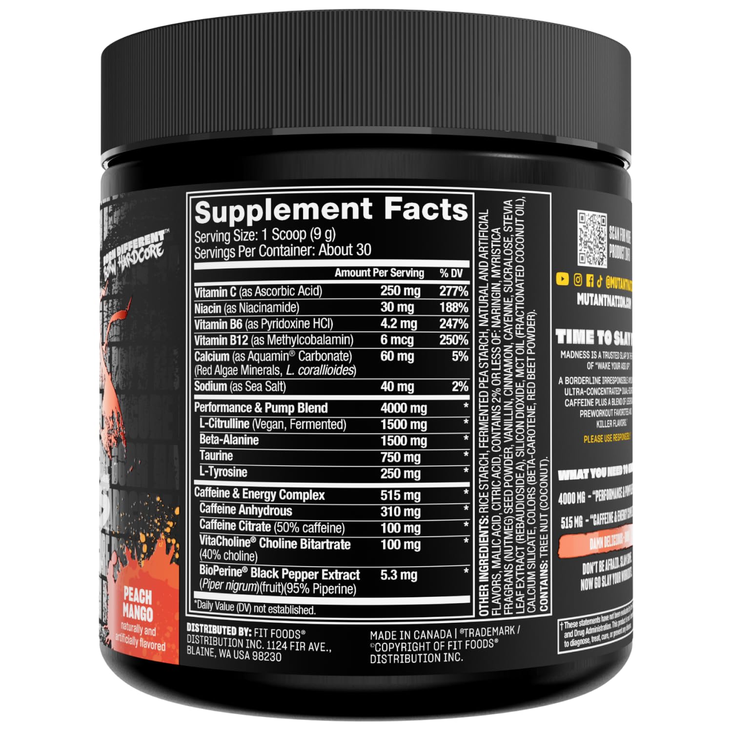Mutant Madness studio pack-shot, bold branding and product appeal