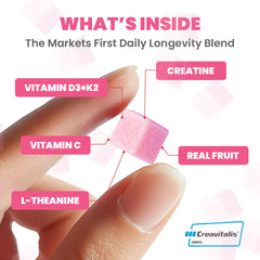 MX Wellness Creatine Monohydrate Gummies watermelon-chews with juicy taste for daily use.
