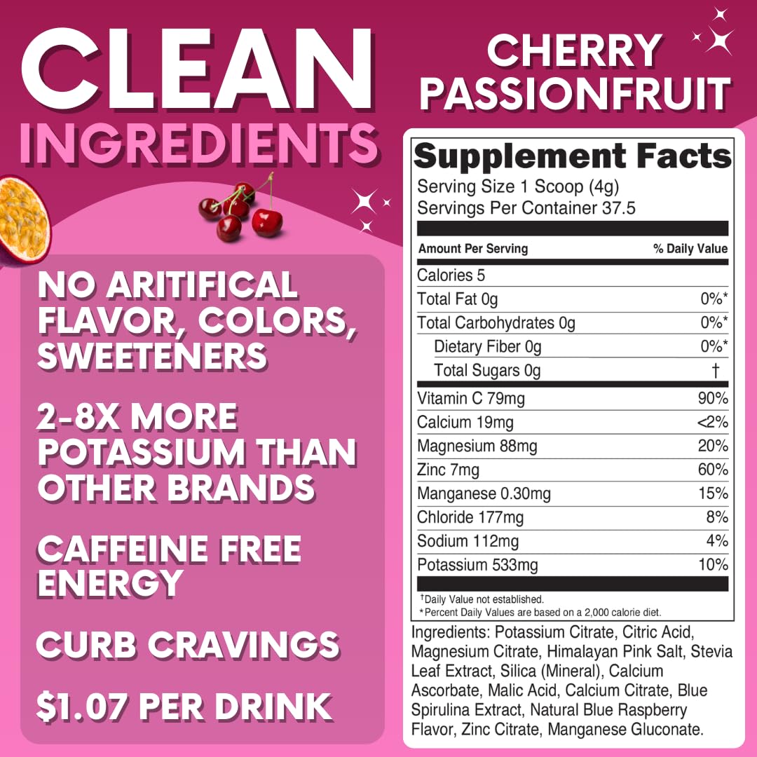My Adventure to Fit cherry passionfruit powder scoop for precise sugar-free hydration