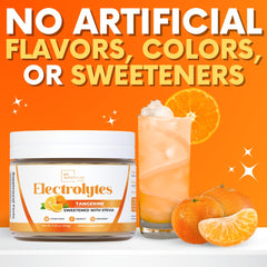 Glass of prepared Tangerine Electrolytes drink from My Adventure to Fit