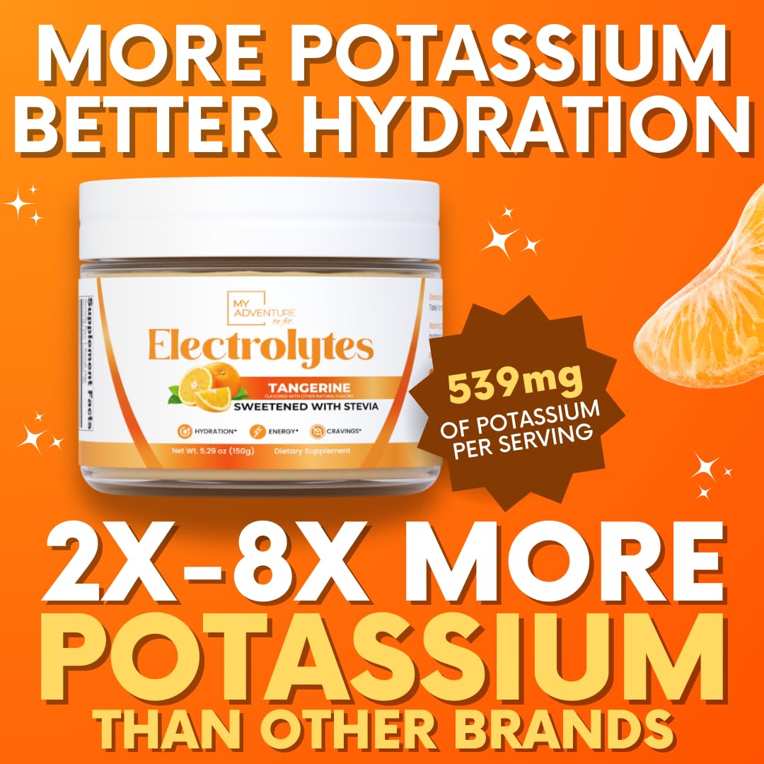 Close-up of My Adventure to Fit Tangerine Electrolytes label