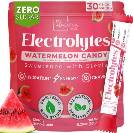 My Adventure to Fit Watermelon Electrolytes front pack for refreshing hydration on the go