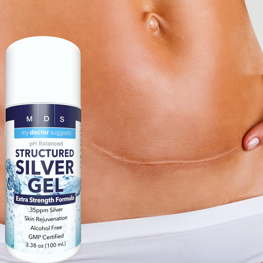 My Doctor Suggests Colloidal Silver Gel texture close-up for smooth absorption