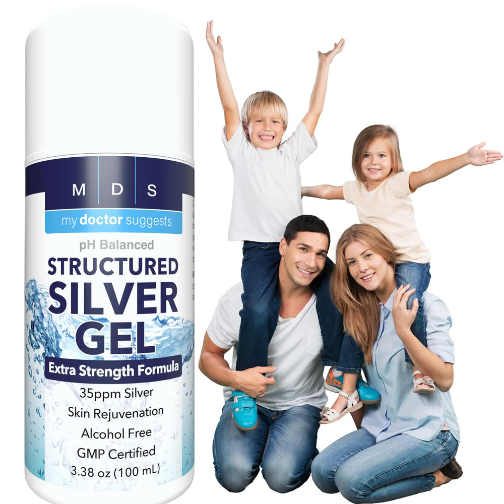 My Doctor Suggests Colloidal Silver Gel USA made label on packaging