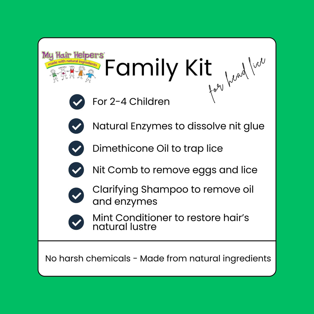 My Hair Helpers clarifying shampoo cleanses residue after treatment and refreshes hair.