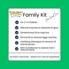 My Hair Helpers clarifying shampoo cleanses residue after treatment and refreshes hair.