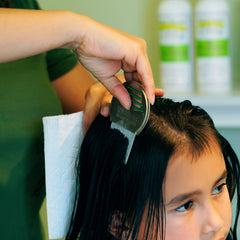 Family use scenario during sleepover or camp with My Hair Helpers