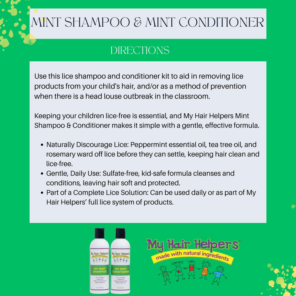 My Hair Helpers kids-use scene promotes safe daily hair care routine.