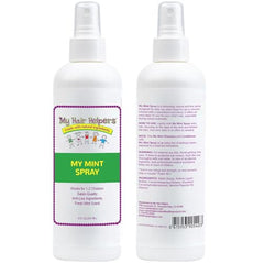Two-pack My Hair Helpers Mint Lice Spray with outer packaging visible.