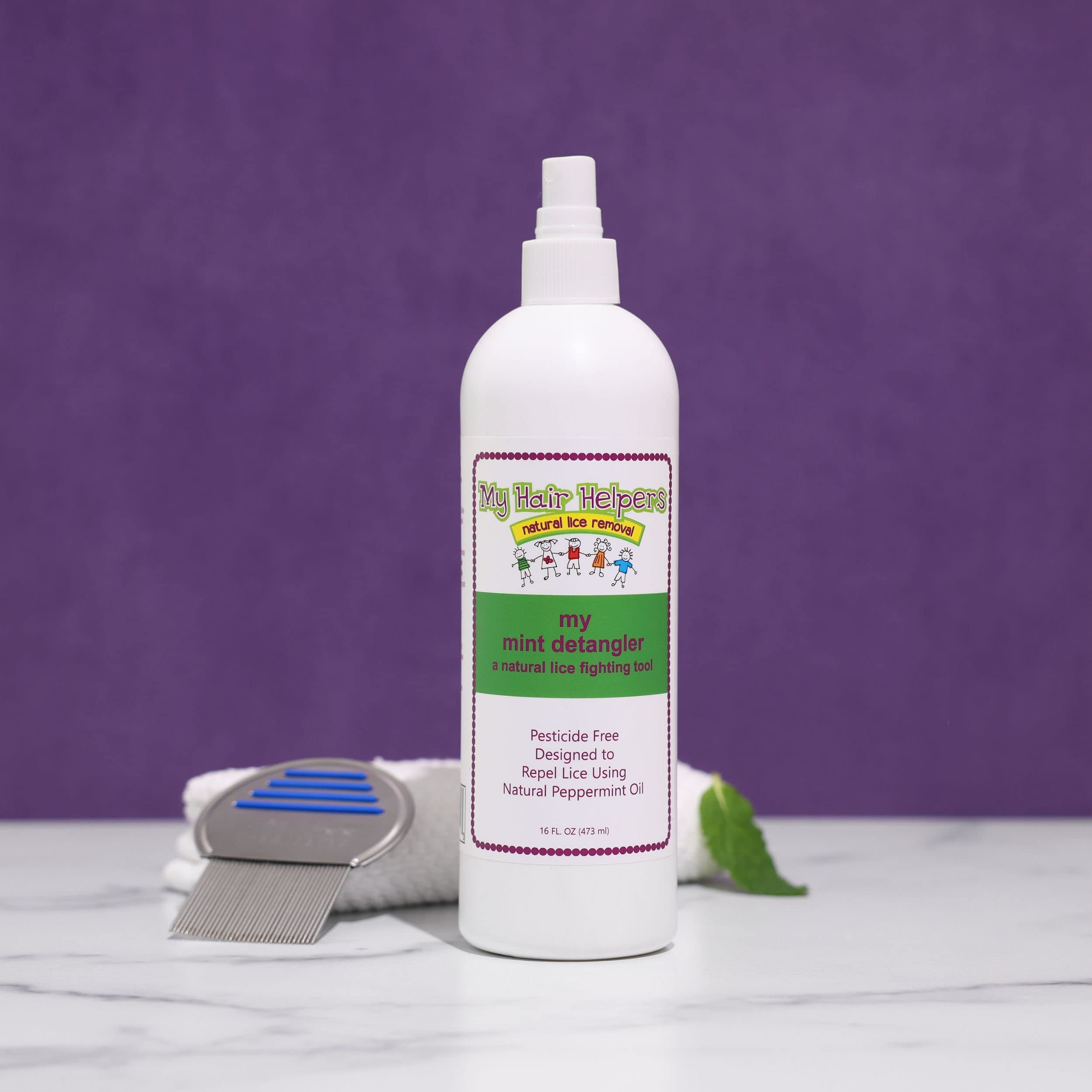 USA-made label on the MY HAIR HELPERS Mint bottle.