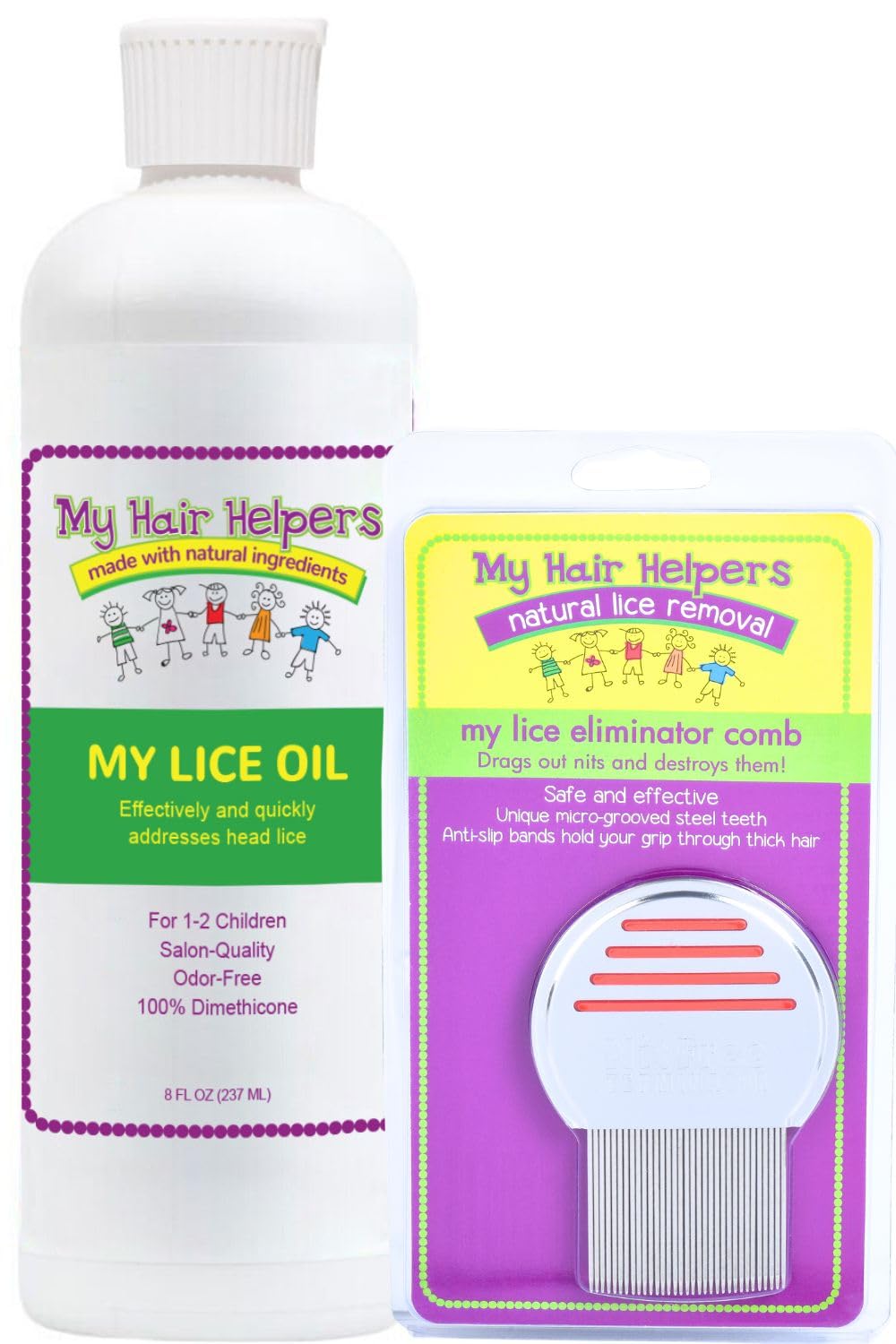MY HAIR HELPERS unscented dimethicone oil bottle pour for easy application and coverage