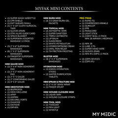 Compact MyFak Mini Pro Kit storage keeps essentials organized.