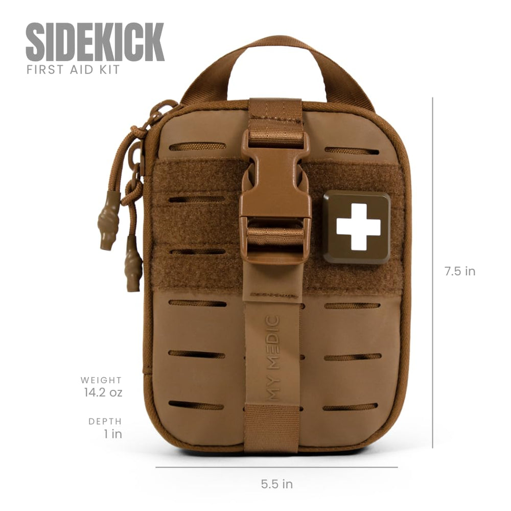 My Medic Sidekick Pro tourniquet included, ready for trail emergencies.