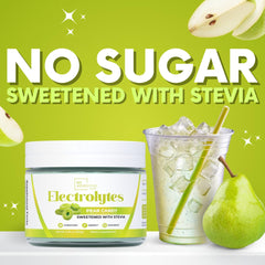 My Adventure to Fit Stevia-sweetened Pear Candy Electrolytes delivers guilt-free flavor.