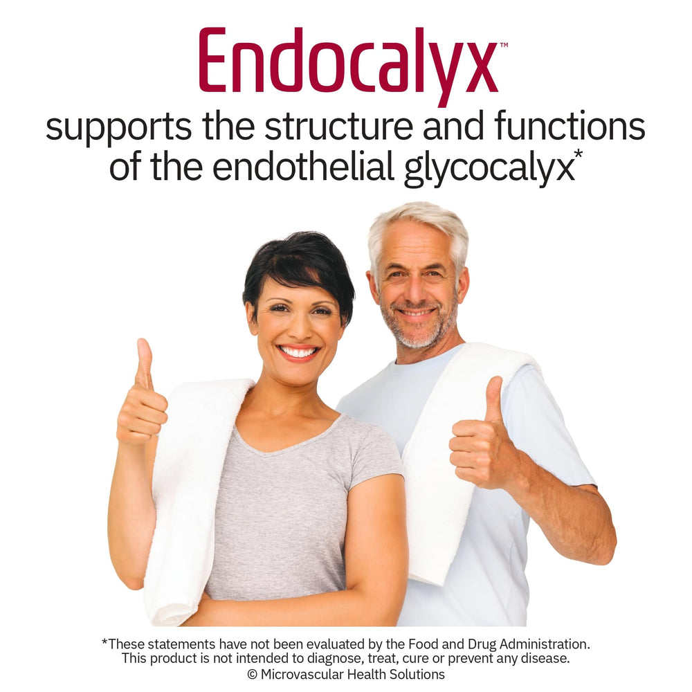 Label emphasizes clinically studied and patented Endocalyx formula.