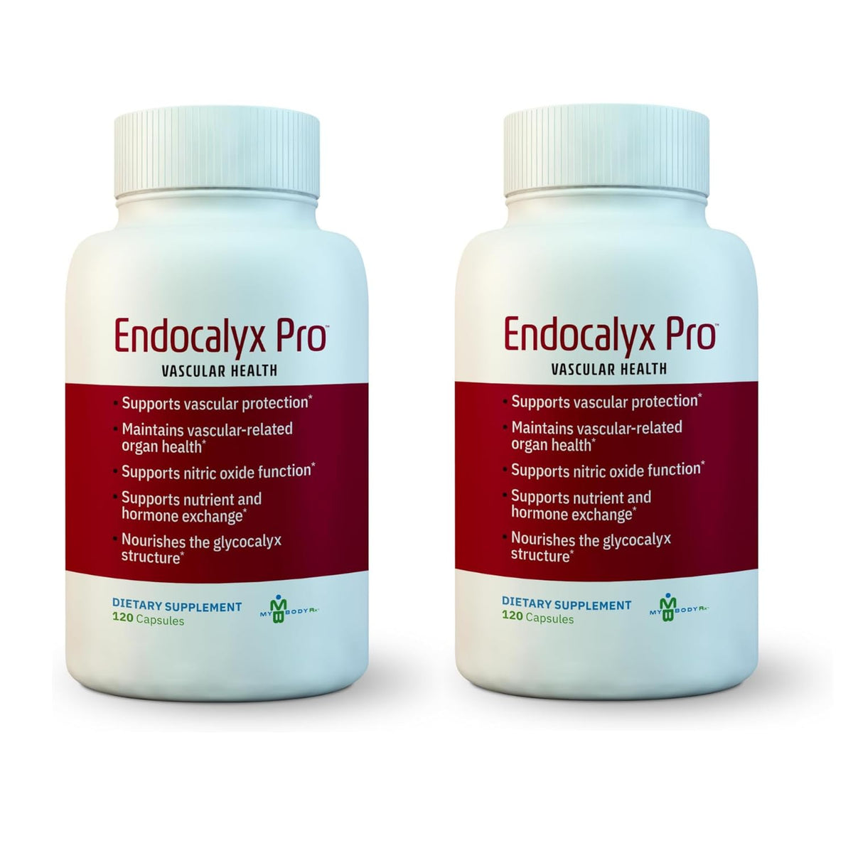 MYBODYRX Endocalyx Pro bottle-front for endothelial support and daily wellness.
