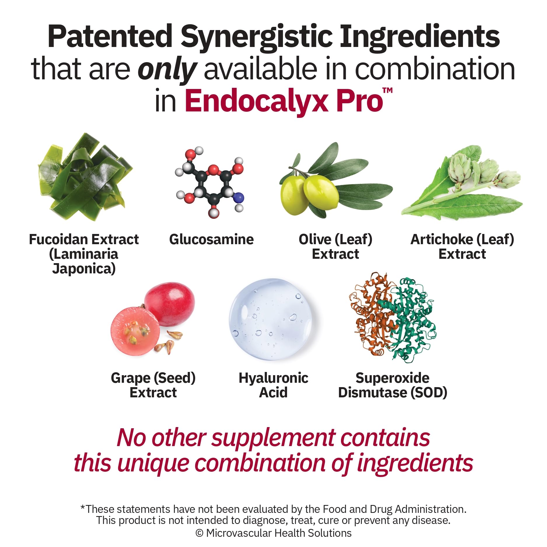 MYBODYRX Endocalyx Pro ingredients-polysaccharides highlight plant-derived glycocalyx components.