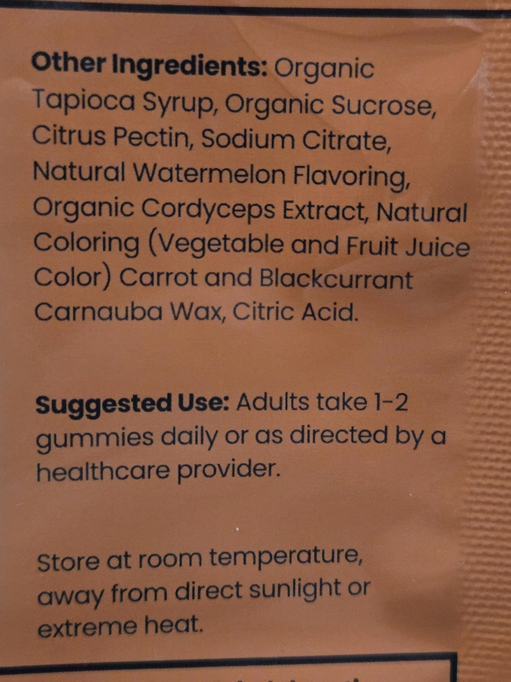 MYCOMedix Cordyceps gummies packaging on view highlights quality ingredients and consistency.