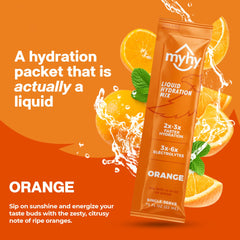 MyHy on-the-go hydration packets single-serve, ideal for workouts and travel.