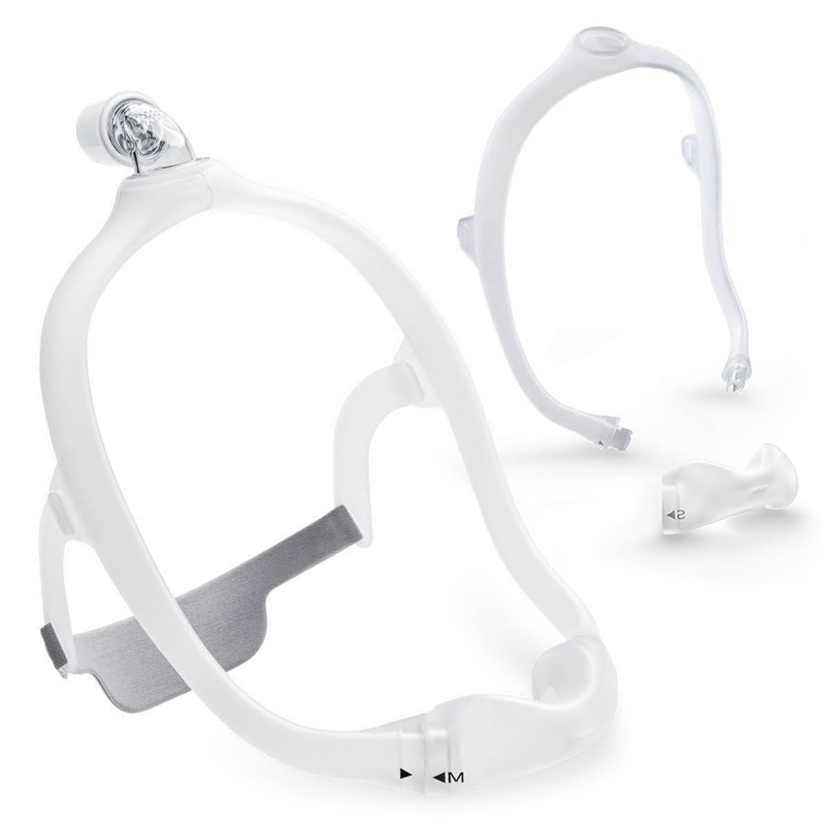 MYNA MEDICAL DreamWear nasal complete set medium side profile with headgear, adjustable fit for comfort