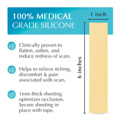MyNewGel 4-count beige scar sheets for high-movement areas