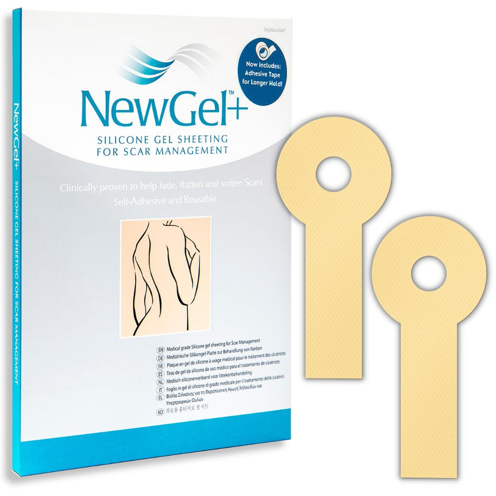 MyNewGel scar sheets for breast areola area provide occlusion and hydration for scar care.