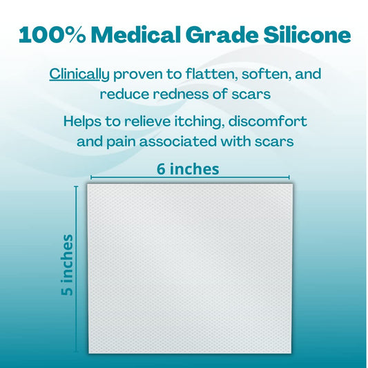 MyNewGel Advanced Silicone Tape cut to shape demonstrates flexible scar coverage.
