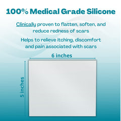 MyNewGel Advanced Silicone Tape cut to shape demonstrates flexible scar coverage.