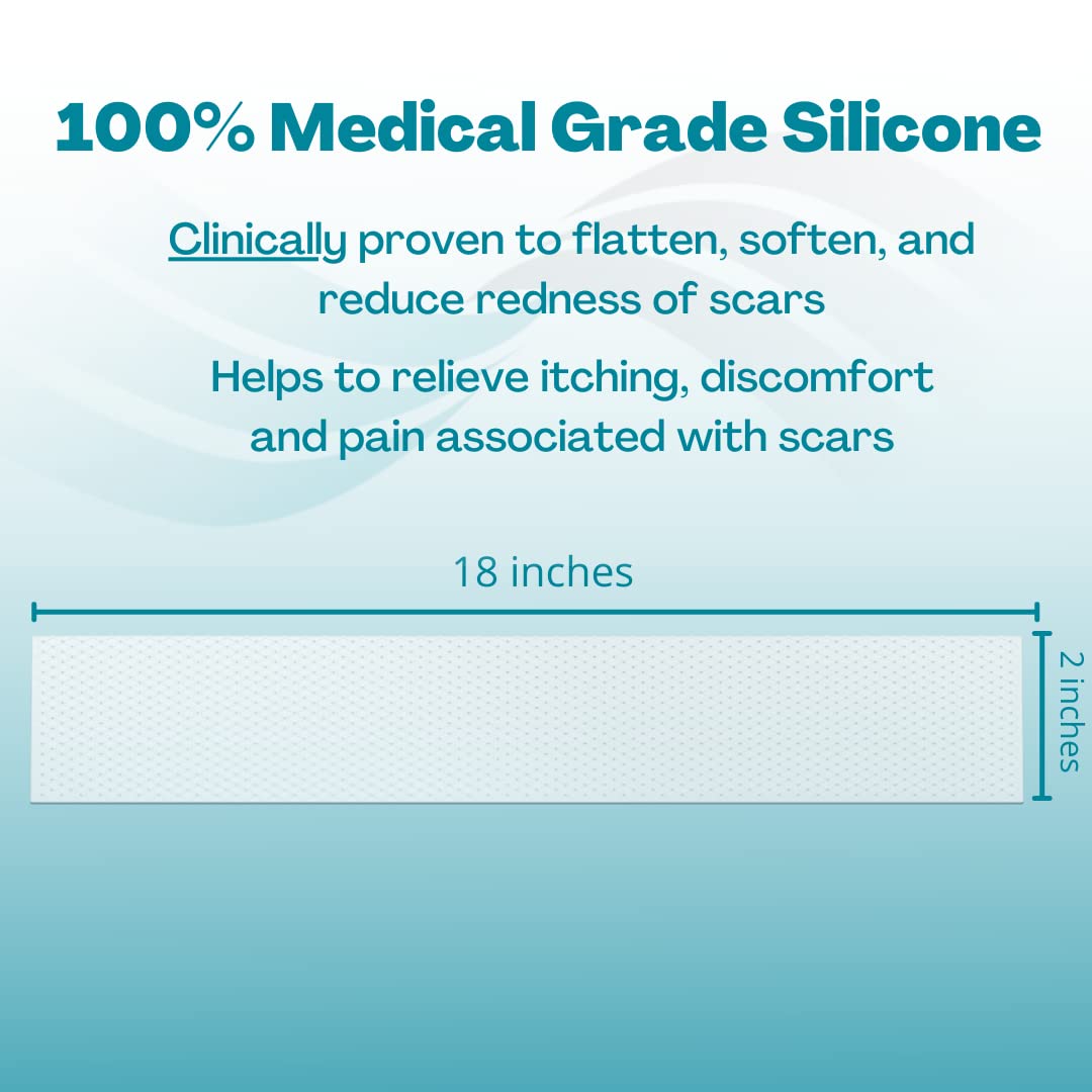 MyNewGel Advanced tape near C-section scar, easy to cut to fit contours