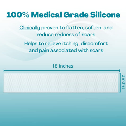 MyNewGel Advanced tape near C-section scar, easy to cut to fit contours