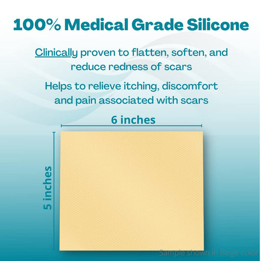MyNewGel NewGel+ cut-to-shape application fits irregular scars.